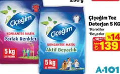ÇİÇEĞİM TOZ DETERJAN 5 KG ÇİÇEĞİM TOZ DETERJAN 5 KG